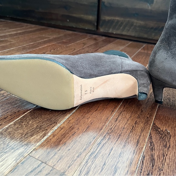 Reformation Roberta Brown Suede Boots - Picture 8 of 9